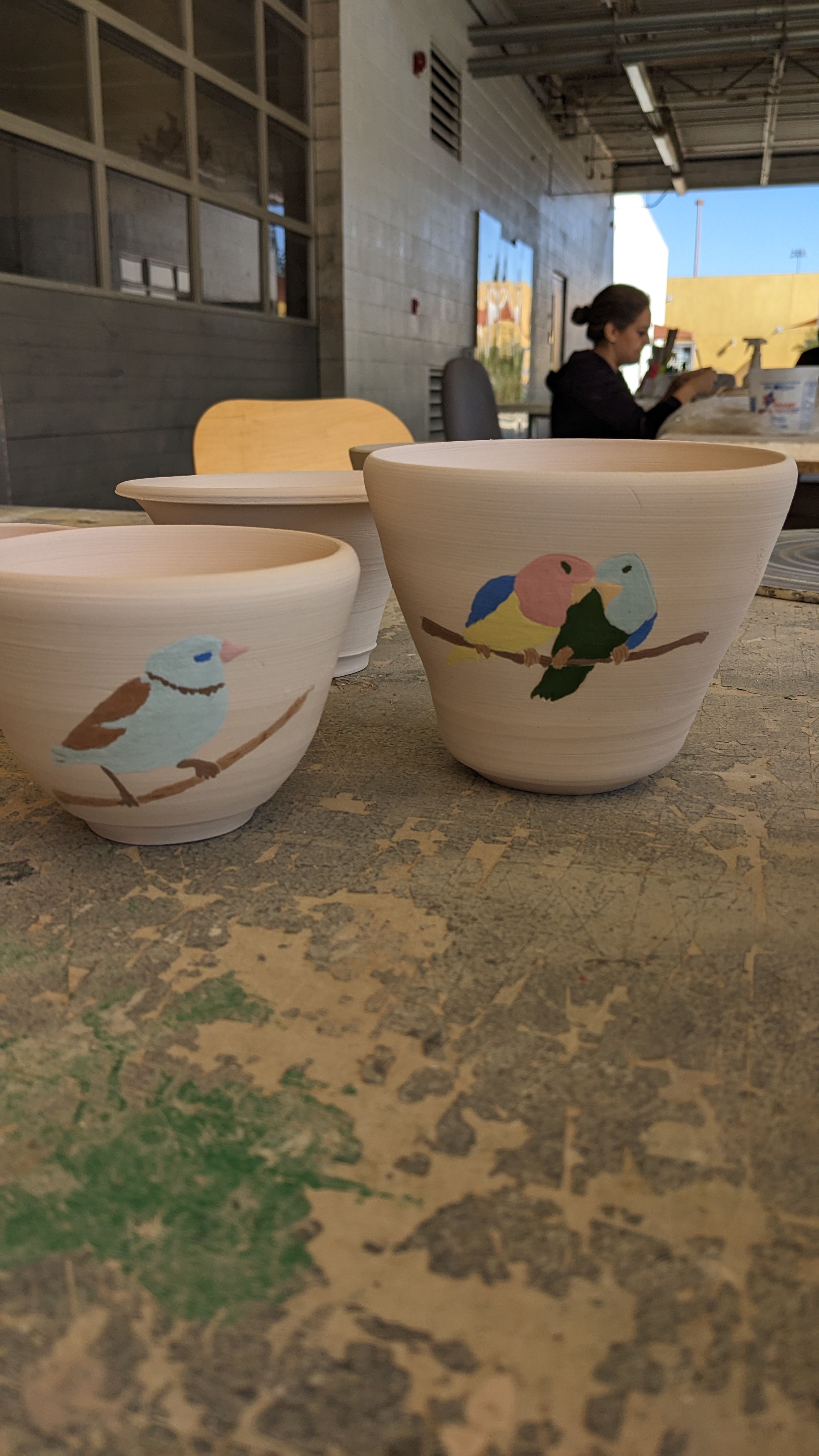 Wheel-thrown pottery piece 1